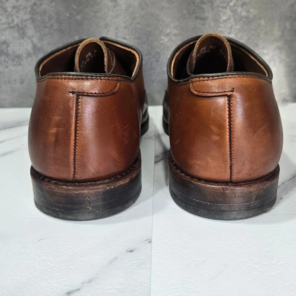 Allen Edmonds Dress Shoes Mens 9.5 EE Fifth Avenue Brown Leather Cap Toe Oxford
